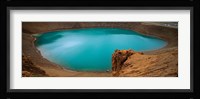 Lake On The Volcano, Blue Lake, Viti Crater, Iceland Fine Art Print