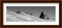USA, New Mexico, Shiprock Peak, View of a landscape Fine Art Print