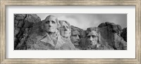 Mount Rushmore (Black And White) Fine Art Print