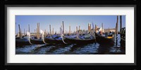 View of gondolas, Venice, Italy Fine Art Print