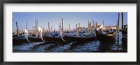 View of gondolas, Venice, Italy Fine Art Print