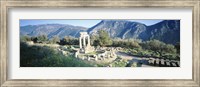 Greece, Delphi, The Tholos, Ruins of the ancient monument Fine Art Print