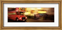 England, London, Bus on the street of London Fine Art Print