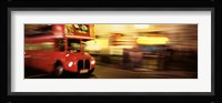 England, London, Bus on the street of London Fine Art Print