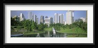 Park In The City, Petronas Twin Towers, Kuala Lumpur, Malaysia Fine Art Print