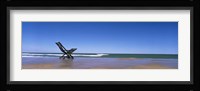 Empty Chair On The Lake Side, Lake Michigan, Grand Haven, Michigan, USA Framed Print