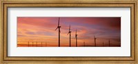 Wind Turbine In The Barren Landscape, Brazos, Texas, USA Fine Art Print