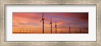 Wind Turbine In The Barren Landscape, Brazos, Texas, USA Fine Art Print