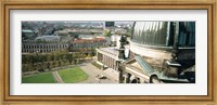 High angle view of a formal garden in front of a church, Berlin Dome, Altes Museum, Berlin, Germany Fine Art Print