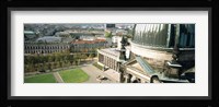 High angle view of a formal garden in front of a church, Berlin Dome, Altes Museum, Berlin, Germany Fine Art Print