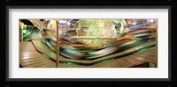 Carousel in motion, Amusement Park, Stuttgart, Germany Fine Art Print