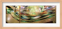 Carousel in motion, Amusement Park, Stuttgart, Germany Fine Art Print