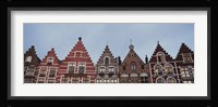Low angle view of buildings, Bruges, Belgium Fine Art Print
