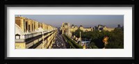 High angle view of vehicles on the road, Musee du Louvre, Royal Street, Paris, France Fine Art Print