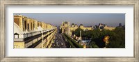 High angle view of vehicles on the road, Musee du Louvre, Royal Street, Paris, France Fine Art Print