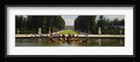 Fountain in a garden, Versailles, France Fine Art Print