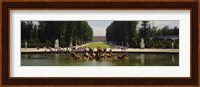 Fountain in a garden, Versailles, France Fine Art Print