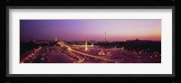 High angle view of Paris at dusk Fine Art Print