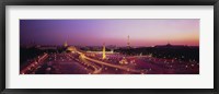 High angle view of Paris at dusk Fine Art Print