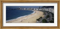 High Angle View Of The Beach, Rid De Janeiro, Brazil Fine Art Print