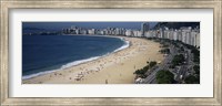 High Angle View Of The Beach, Rid De Janeiro, Brazil Fine Art Print