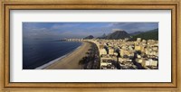 High Angle View Of The Beach, Copacabana Beach, Rio De Janeiro, Brazil Fine Art Print