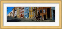 Woman Riding A Bicycle, Copenhagen, Denmark Fine Art Print