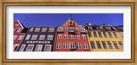 Low Angle View Of Houses, Nyhavn, Copenhagen, Denmark Fine Art Print
