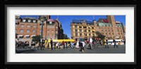 Low Angle View Of Buildings In A City, City Hall Square, Copenhagen, Denmark Fine Art Print