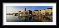Reflection Of Buildings On Water, Stockholm, Sweden Fine Art Print