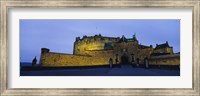Castle Lit Up At Dusk, Edinburgh Castle, Edinburgh, Scotland, United Kingdom Fine Art Print