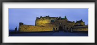 Castle Lit Up At Dusk, Edinburgh Castle, Edinburgh, Scotland, United Kingdom Fine Art Print