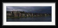 Clouds Over Building On The Waterfront, Inverness, Highlands, Scotland, United Kingdom Fine Art Print