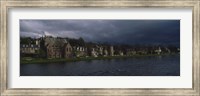 Clouds Over Building On The Waterfront, Inverness, Highlands, Scotland, United Kingdom Fine Art Print