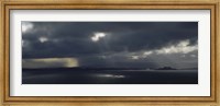 Clouded Sky Over A Sea, Staffin Bay, Isle Of Skye, Scotland, United Kingdom Fine Art Print