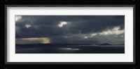 Clouded Sky Over A Sea, Staffin Bay, Isle Of Skye, Scotland, United Kingdom Fine Art Print