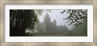 Castle Covered With Fog, Dunrobin Castle, Highlands, Scotland, United Kingdom Fine Art Print