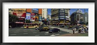 Vehicles Moving On A Road, Buenos Aires, Argentina Fine Art Print