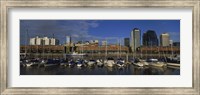 Buildings On The Waterfront, Puerto Madero, Buenos Aires, Argentina Fine Art Print