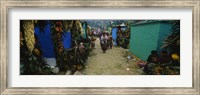 Houses Decorated With Flowers, Zunil Cemetery, Guatemala Fine Art Print