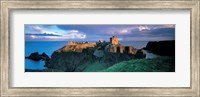 High angle view of a castle, Stonehaven, Grampian, Aberdeen, Scotland Fine Art Print