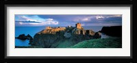 High angle view of a castle, Stonehaven, Grampian, Aberdeen, Scotland Fine Art Print