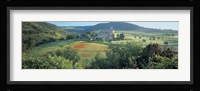 High angle view of a church, Abbazia Di Sant Antimo, Tuscany, Italy Fine Art Print