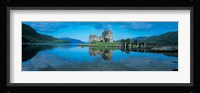 Reflection of a castle in water, Eilean Donan Castle, Loch Duich, Highlands, Scotland Fine Art Print