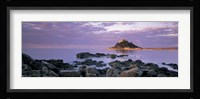 Castle on top of a hill, St Michael's Mount, Cornwall, England Fine Art Print