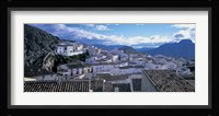High angle view of buildings in a town, Velez Blanco, Andalucia, Spain Fine Art Print