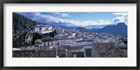 High angle view of buildings in a town, Velez Blanco, Andalucia, Spain Fine Art Print