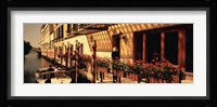 Boat outside of a tourist resort, Venice, Italy Fine Art Print