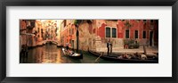 Tourists in a gondola, Venice, Italy Fine Art Print