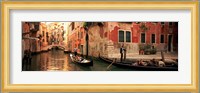 Tourists in a gondola, Venice, Italy Fine Art Print